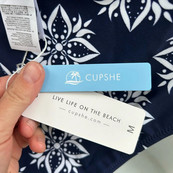 Cupshe Solid and Boho Print Bikini, BNWT, size M - Picture 12 of 13